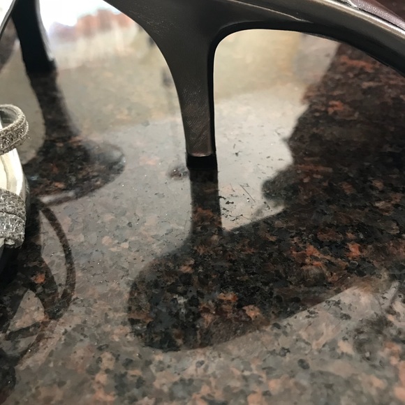 Silver Sparkle Sandals - Picture 4 of 5